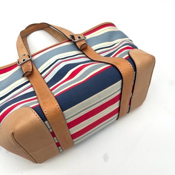 COACH Y2K Vintage Hampton Striped Mini Satchel - Picture 6 of 12